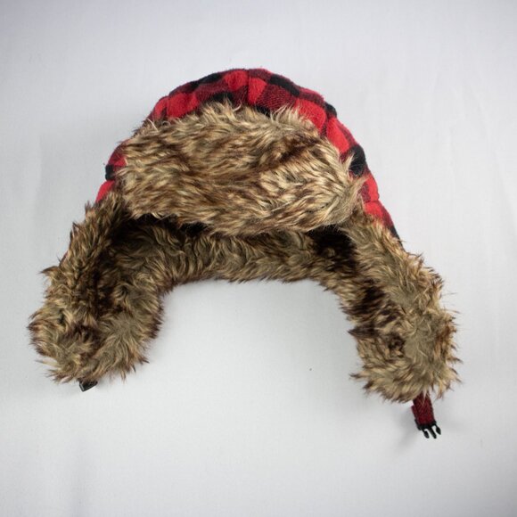 KB Ethos Red Flannel Trapper Hat - Picture 4 of 6